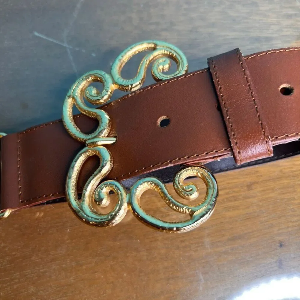 New York studio vintage leather and gold details made in Italy